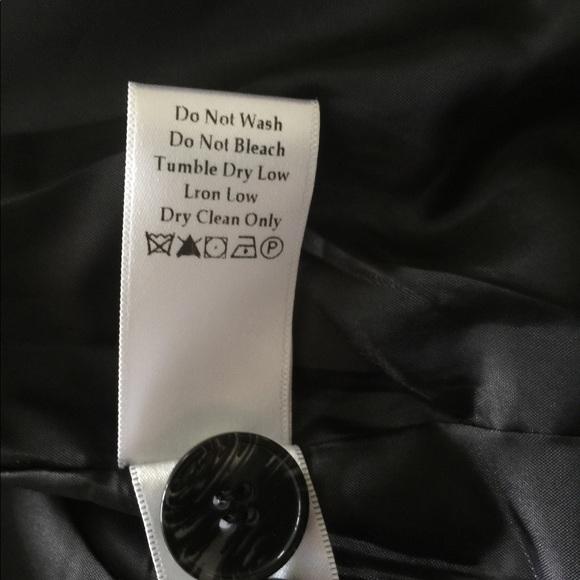 Black polka dot cotton blend lined blazer w/ribbon - Picture 10 of 10